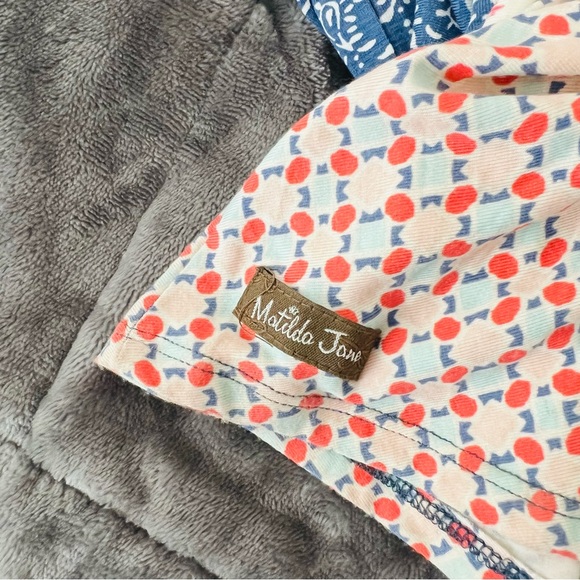 Matilda Jane Blue Colorful Floral Print Lets Go Together Open Road Jumpsuit Maxi - Picture 4 of 14